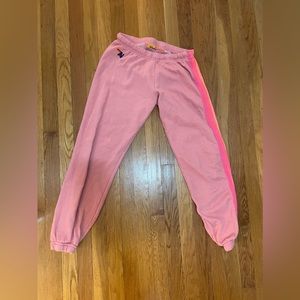 AVIATOR NATION PINK SWEATPANTS